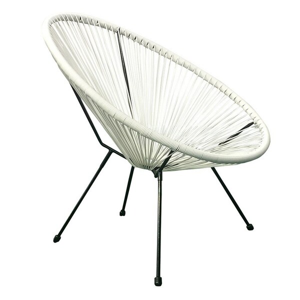 HighlanderHome Waterresistant Retromodern Outdoor Acapulco Chair