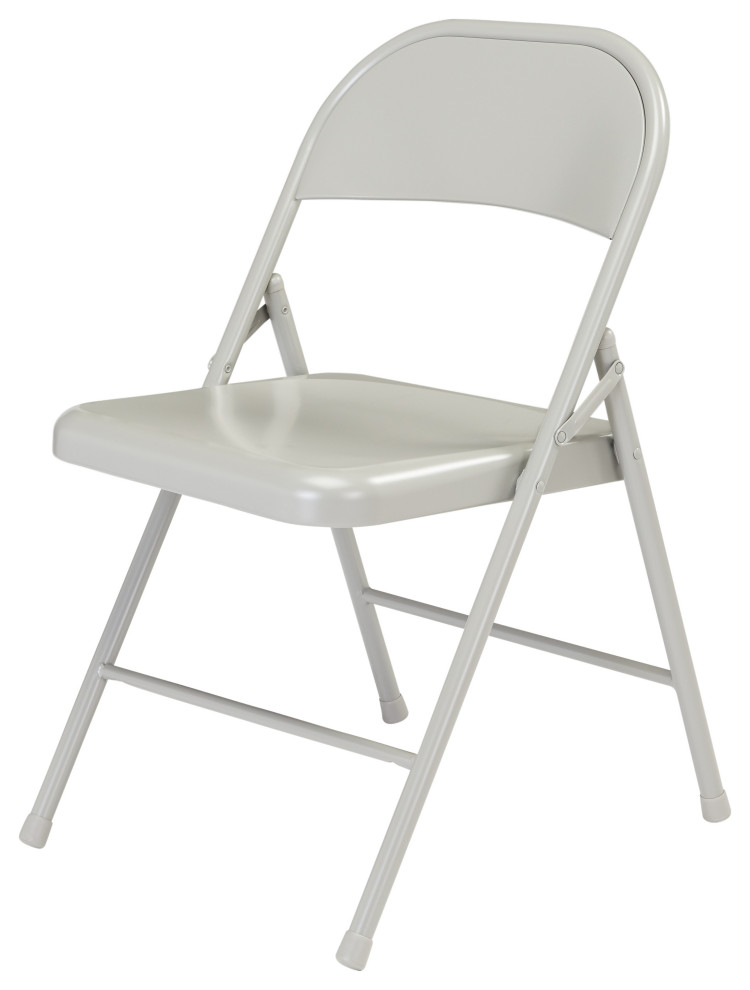 Commercialine  Steel Folding Chair  Set of 4   Contemporary   Folding Chairs And Stools   by National Public Seating  Houzz