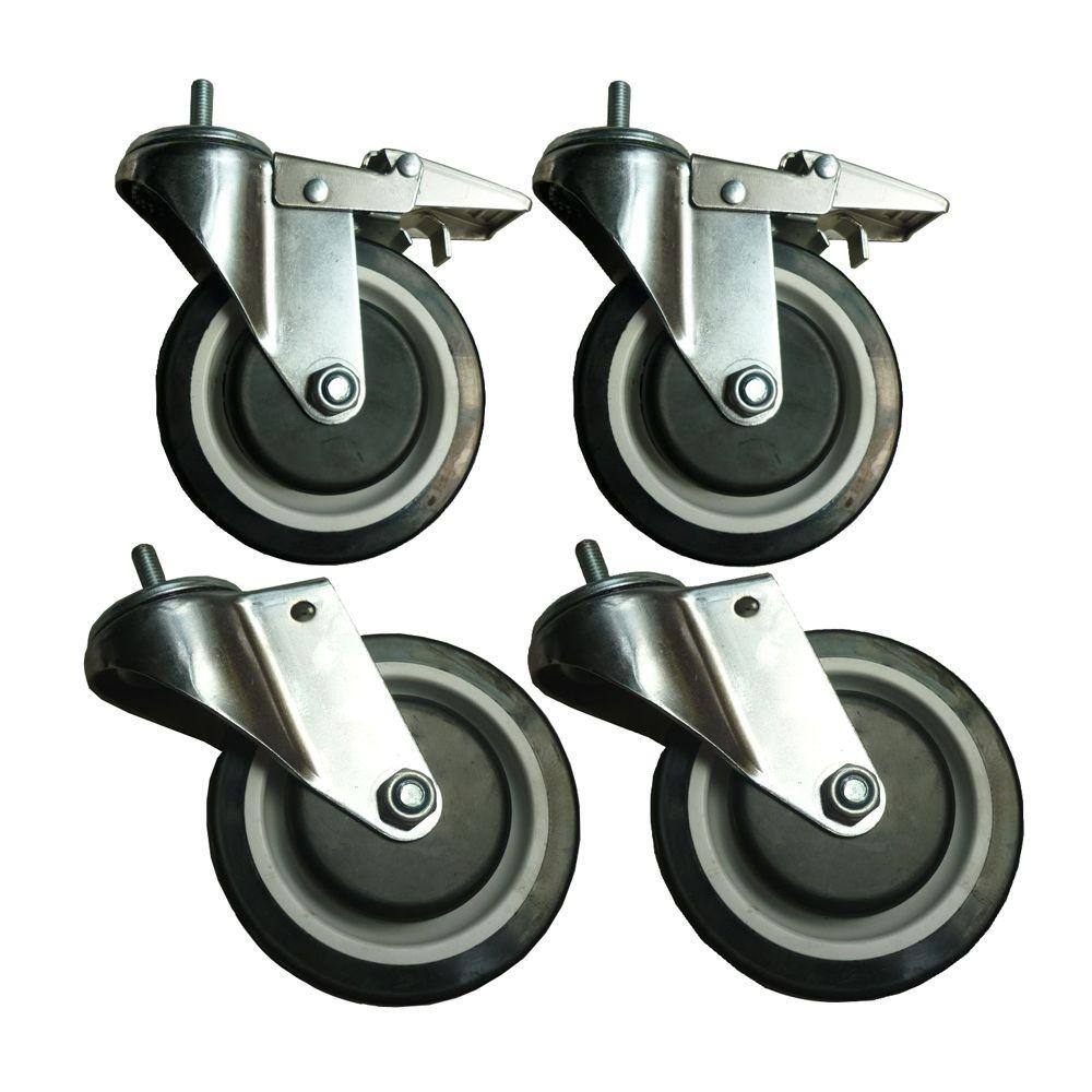 Sandusky 4-Pack Industrial Caster (5 in.) WCASTERSET5