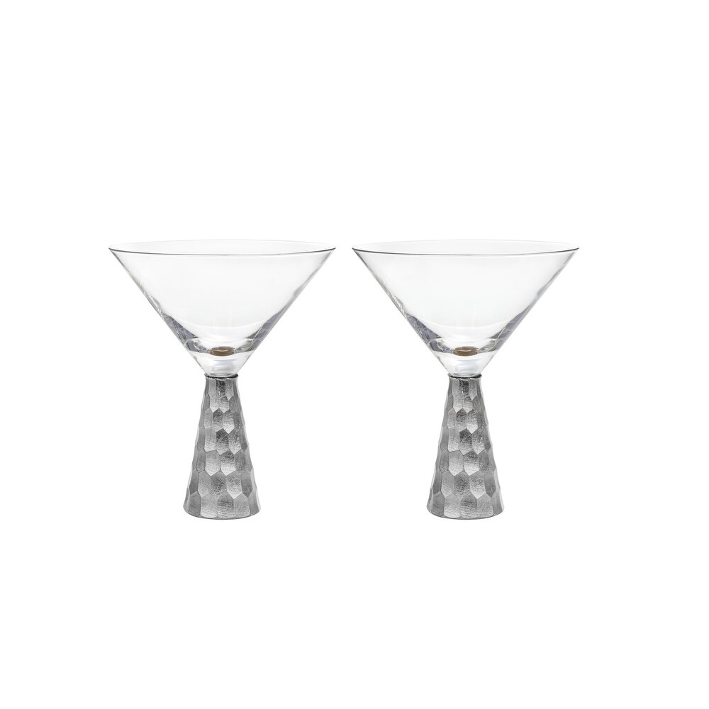 American Atelier Daphne Martini Glasses Set of 2   9 oz.