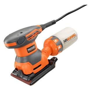 RIDGID 5.5 Amp Corded Fixed Base Trim Router with 2.4 Amp Corded 14 Sheet Sander R24011