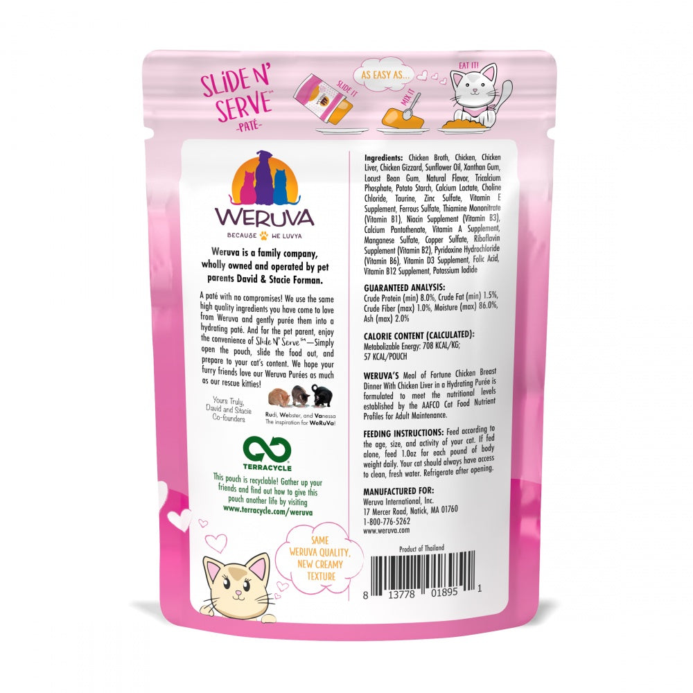 Weruva Slide N Serve Grain Free Meal of Fortune Chicken Breast Dinner