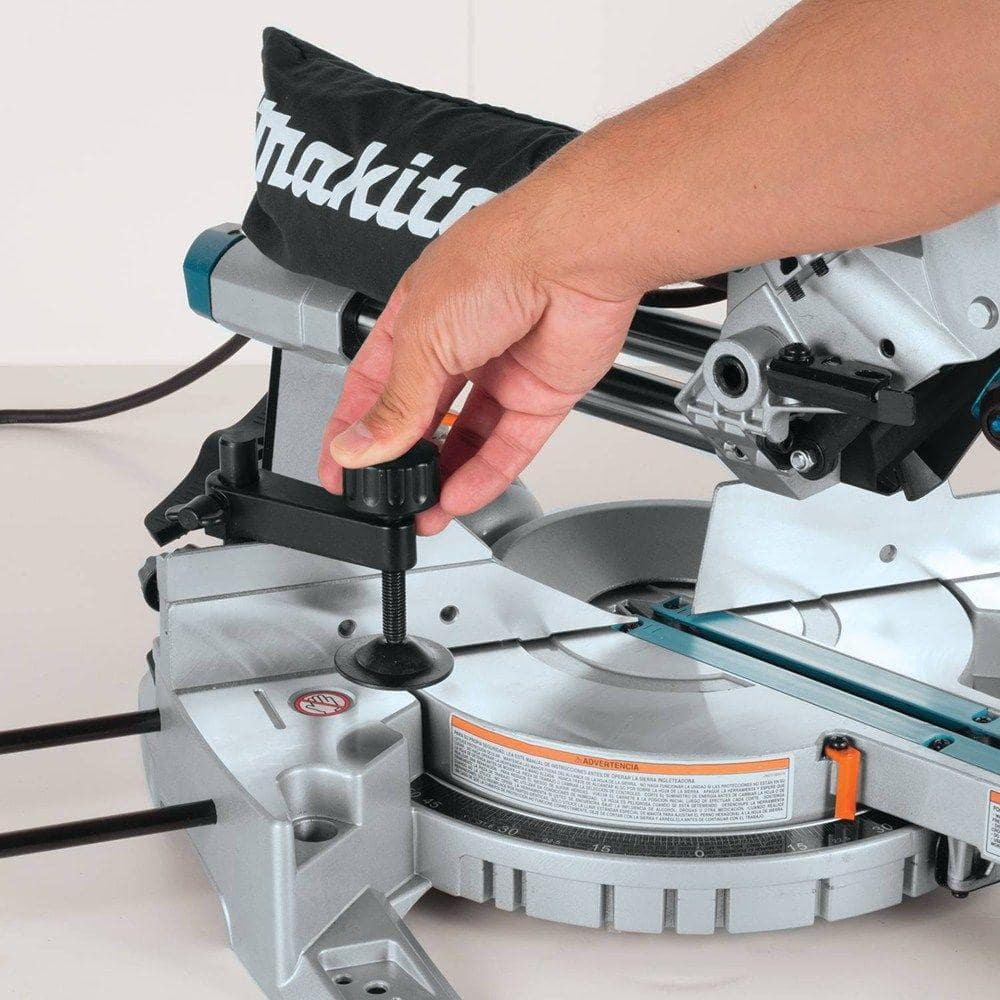 Makita 10.5 Amp 8-1/2 in. Corded Single Bevel Sliding Compound Miter Saw w/ Electric Brake, Soft Start, LED Light and 48T Blade LS0815F