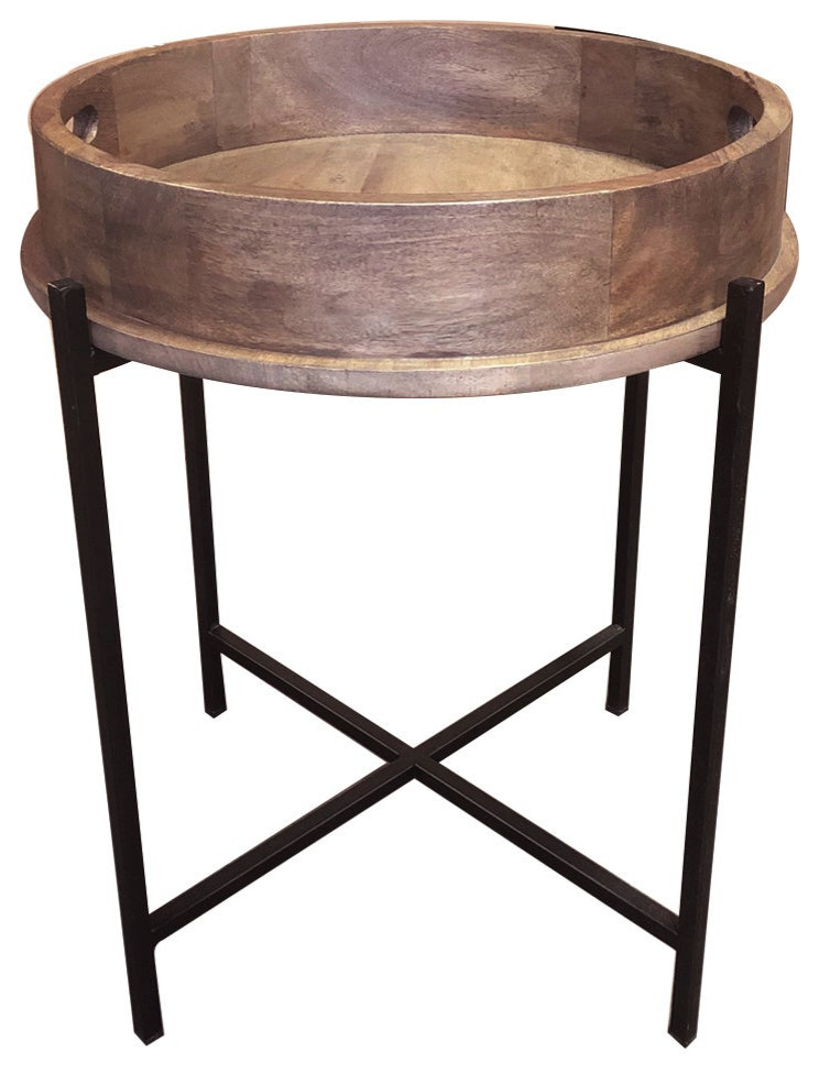 Barrel Side Table   Industrial   Side Tables And End Tables   by Primitive Collections  Houzz