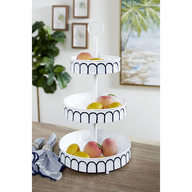 Stella and Eve White Metal Tiered Server