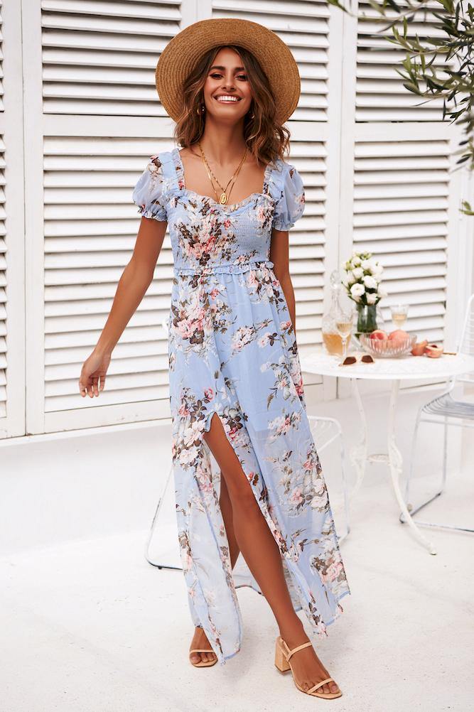 Lost With You Maxi Dress Blue