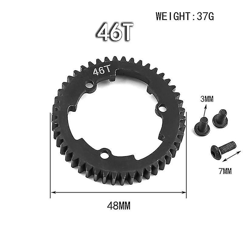 Steel Metal 46t Spur 6447x For 1/5 1/7 Xo-1 1/10 E- 2.0 Vxl New Maxx Rc Car Upgrades Parts