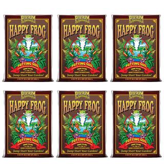 FOXFARM Happy Frog pH Adjusted Garden Potting Soil Bag 2 cu. ft. (6-Pack) 6 x FX14047