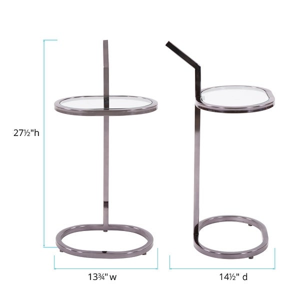 Oval Stainless Steel Drink Table