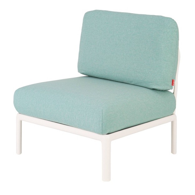 Laurel Outdoor Club Chair With Cushion White seafoam Lagoon