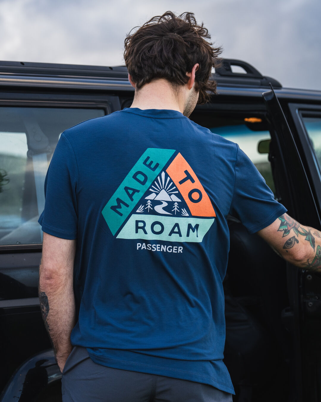 Trail Active Recycled T-shirt - Dark Denim