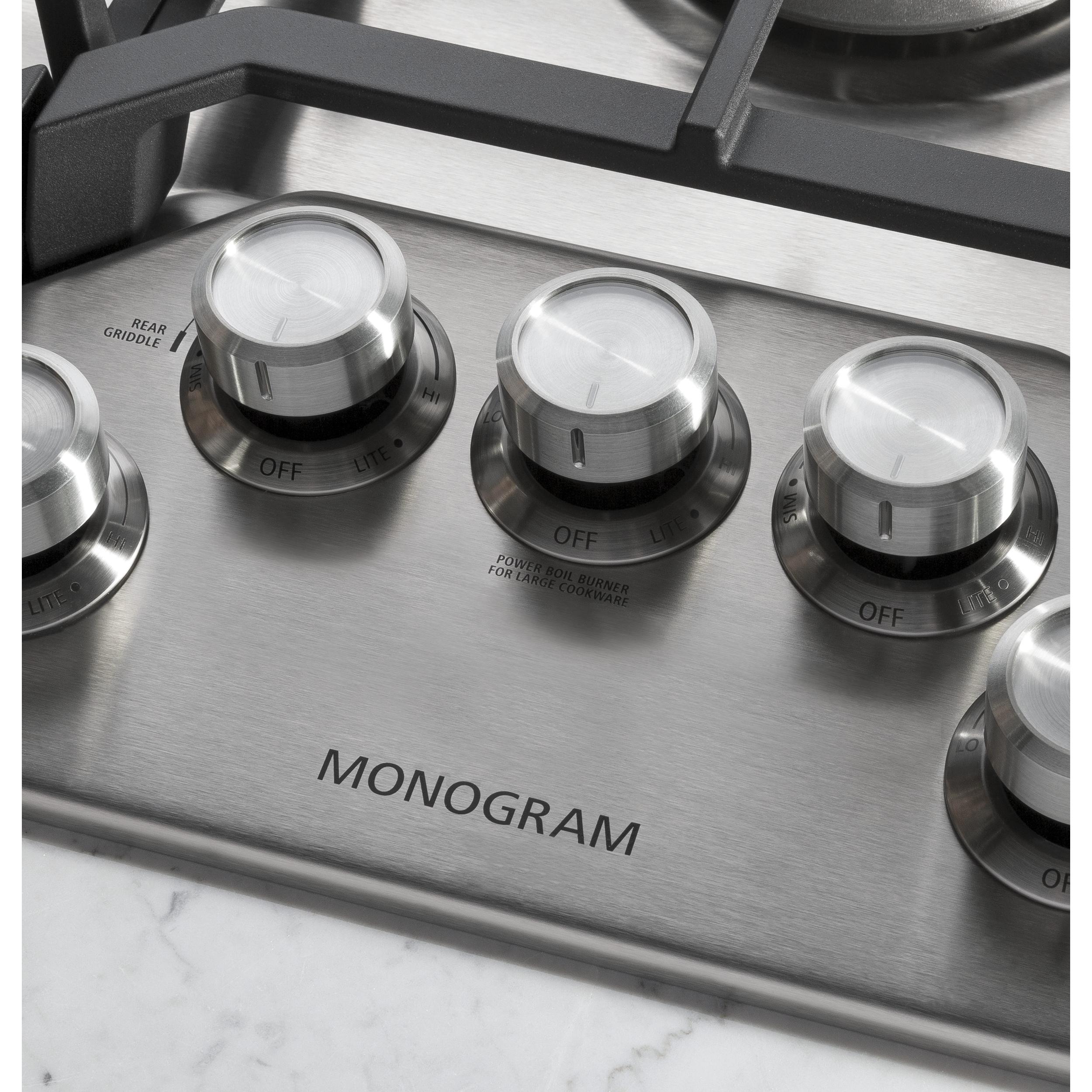 Monogram 36-inch Built-In Gas Cooktop ZGU36RSLSS