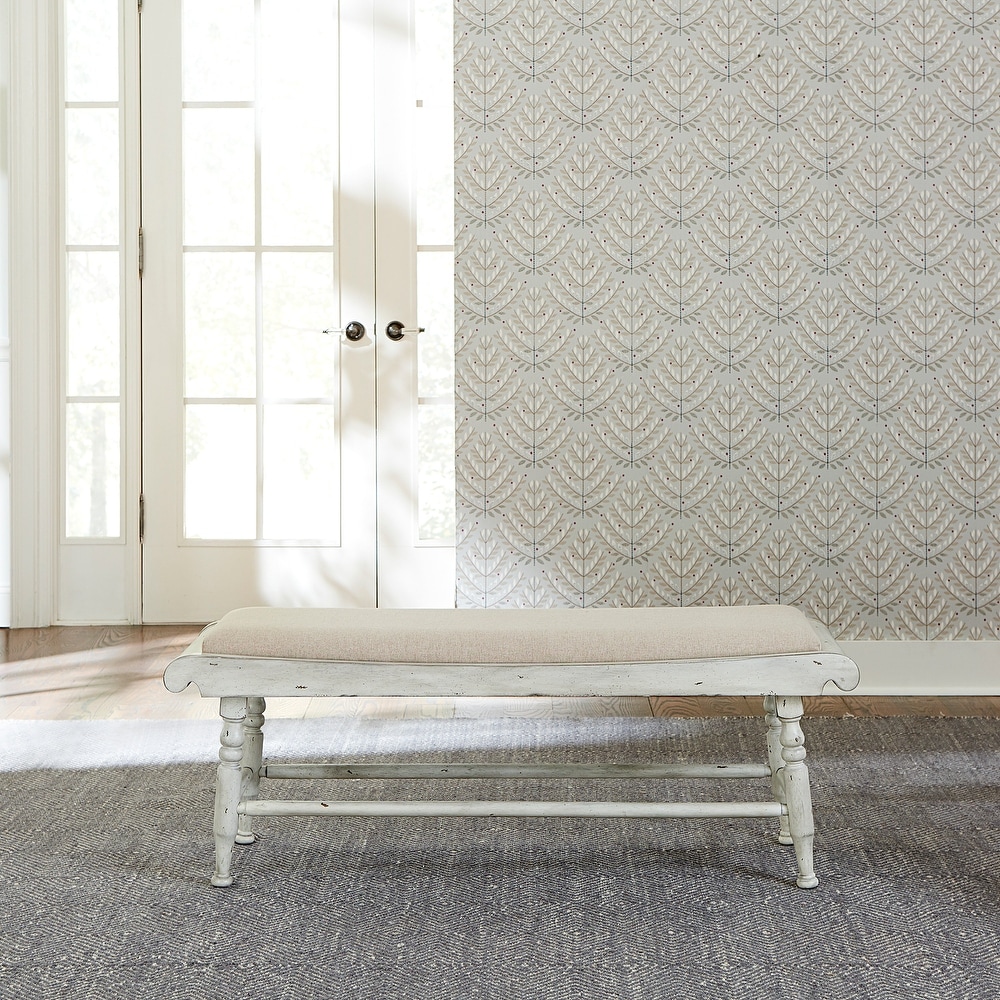 Whitney Antique Linen Bench