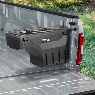 VEVOR 28 in. ABS Truck Bed Storage Box 6.6Gal. Passenger Side Truck Tool Box with Password Padlock for Ford F150 2015-20Black KCLJGFORDF150ENS8V0