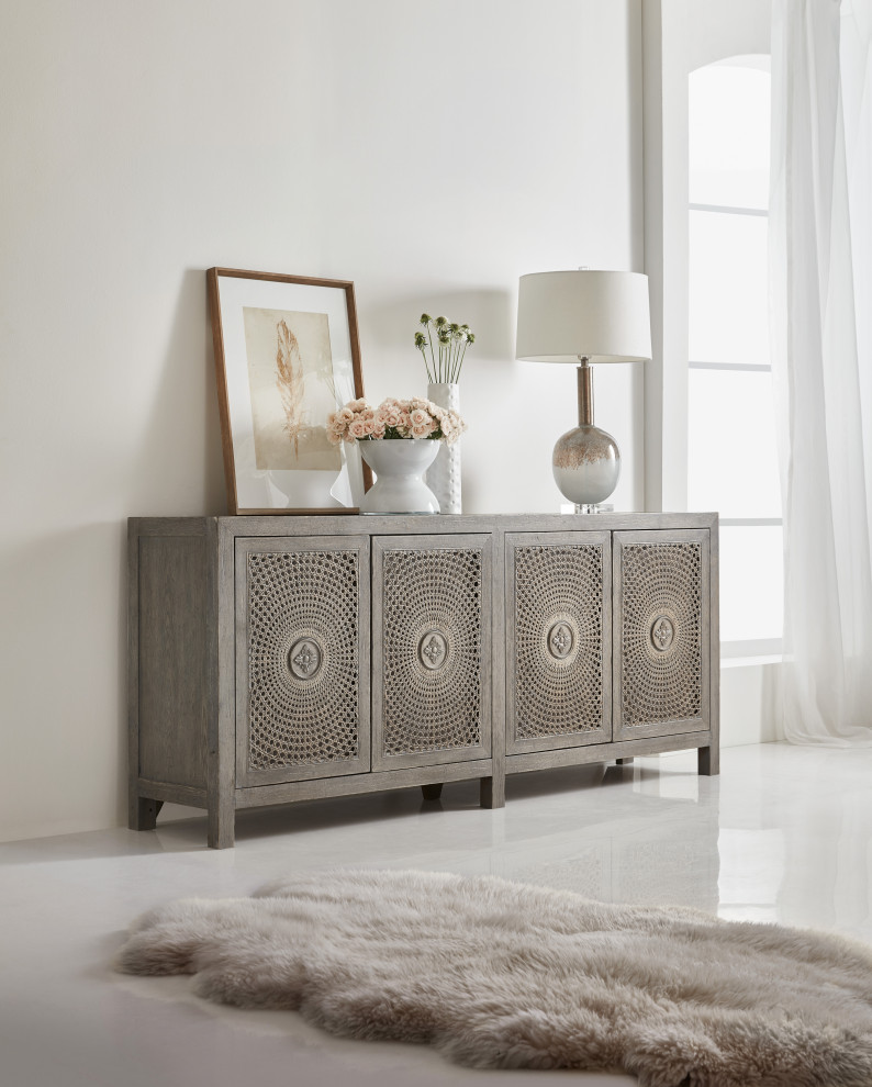 Melange Emmett Entertainment Console   Tropical   Entertainment Centers And Tv Stands   by HedgeApple  Houzz