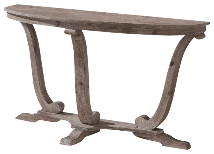 Liberty Furniture Graystone Mill Sofa Table  Stone White   Farmhouse   Console Tables   by Emma Mason  Houzz