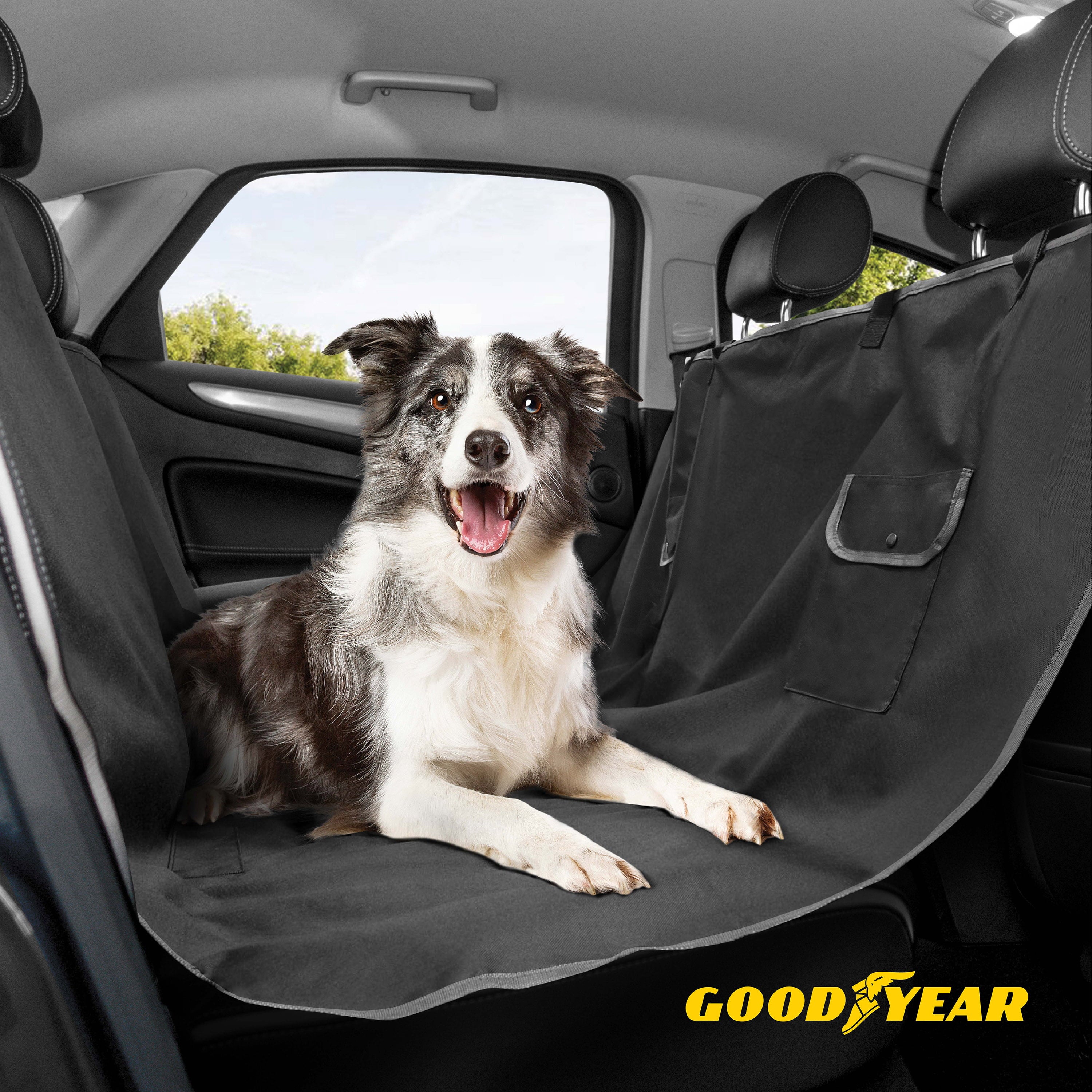 Goodyear Dog Hammock Car Seat Cover， Waterproof Car Seat Protector for Pets