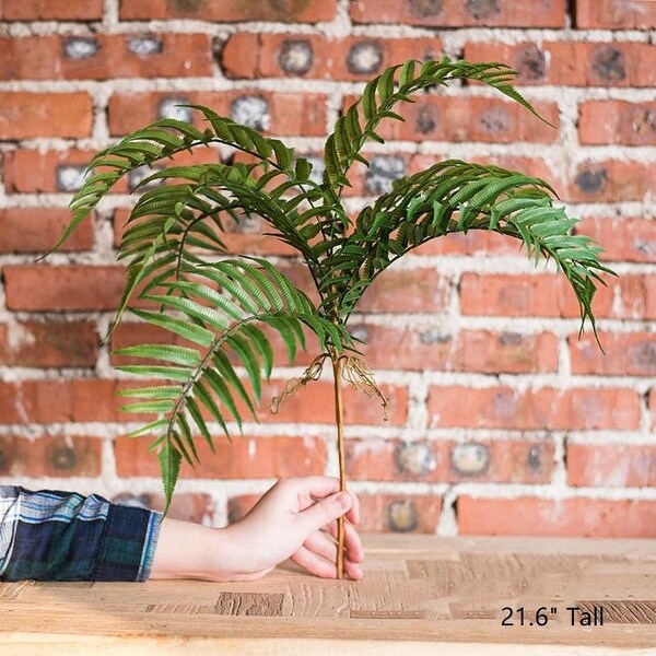 RusticReach Artificial Plant Chain Fern Stem 22 Tall