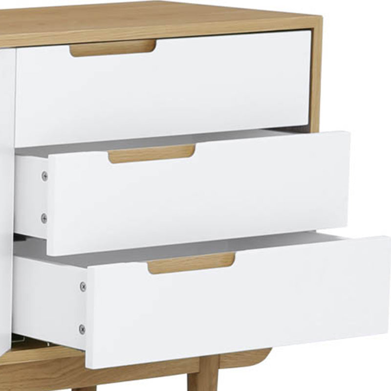 NAKULA Sideboard Buffet 180cm - Natural & White