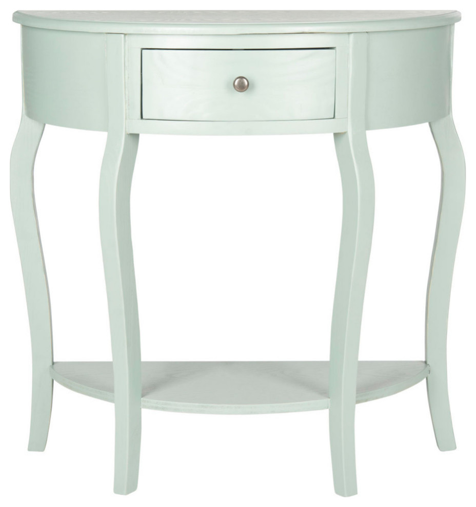 Anna Demilune Small Console Dusty Green   Modern   Console Tables   by Virgil Stanis Design  Houzz