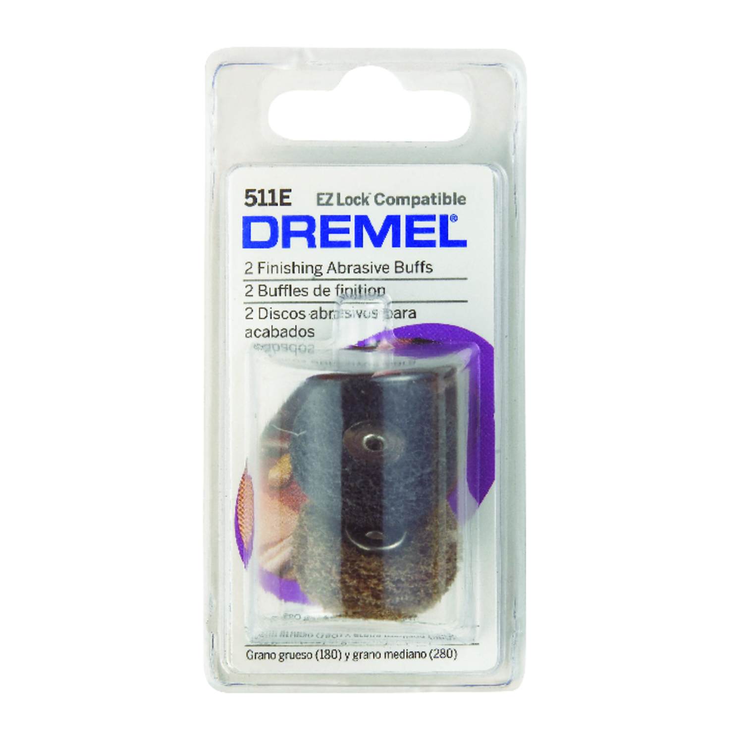 Dremel EZ Lock 15/16 in. X 1/2 in. L Metal Abrasive Buffs 2 pk