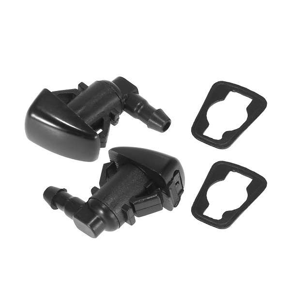 Unique Bargains Front Windshield Washer Nozzles Fit For Pontiac G6 With Hose Connector Black Pack Of 7