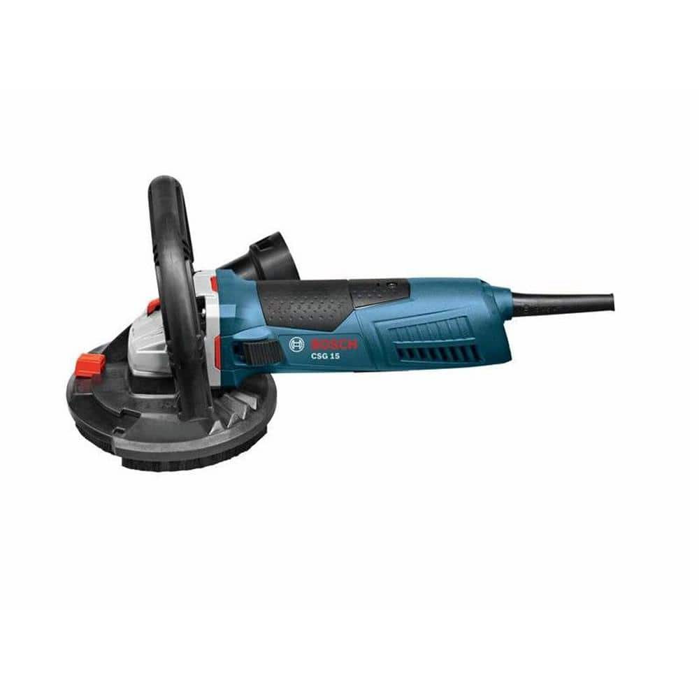 Bosch 12.5 Amp Corded 5 in. Concrete Surfacing Grinder with Dedicated Dust Collection Shroud CSG15