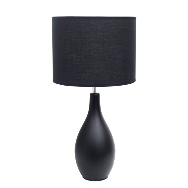 Traditional Standard Ceramic Dewdrop Table Desk Lamp With Matching Fabric Shade Creekwood Home