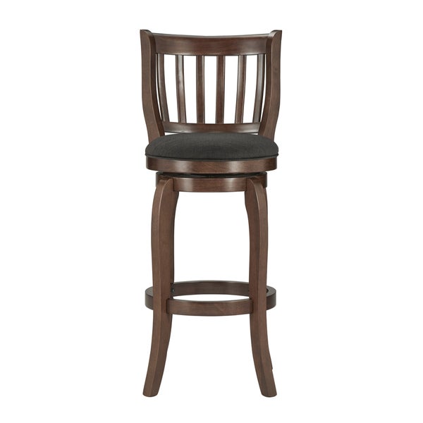 Ali Modern Linen 29-inch High Back Bar Stool Swivel by iNSPIRE Q Classic