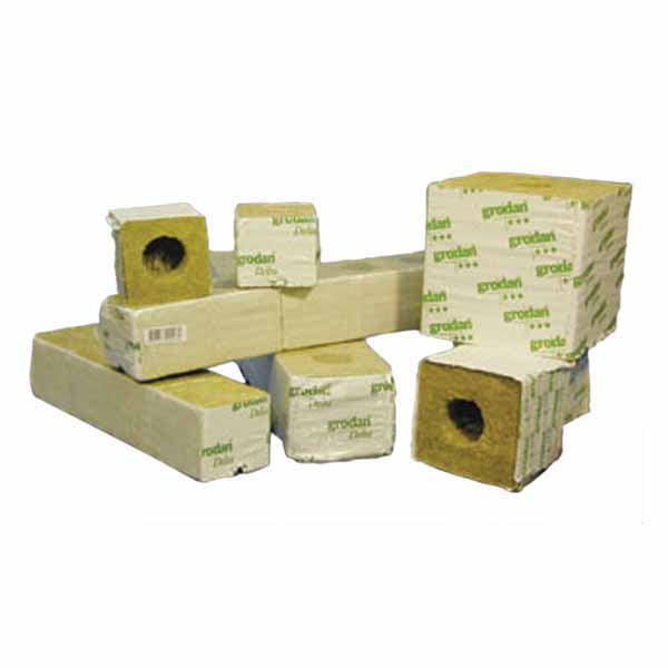 Hydrofarm Delta 10G Rockwool Block 4x4x4 6 Blocks Per Strip