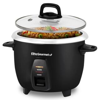 Elite Gourmet 10-cup Rice Cooker with 304 Stainless-Steel Inner Pot ERC2010BX