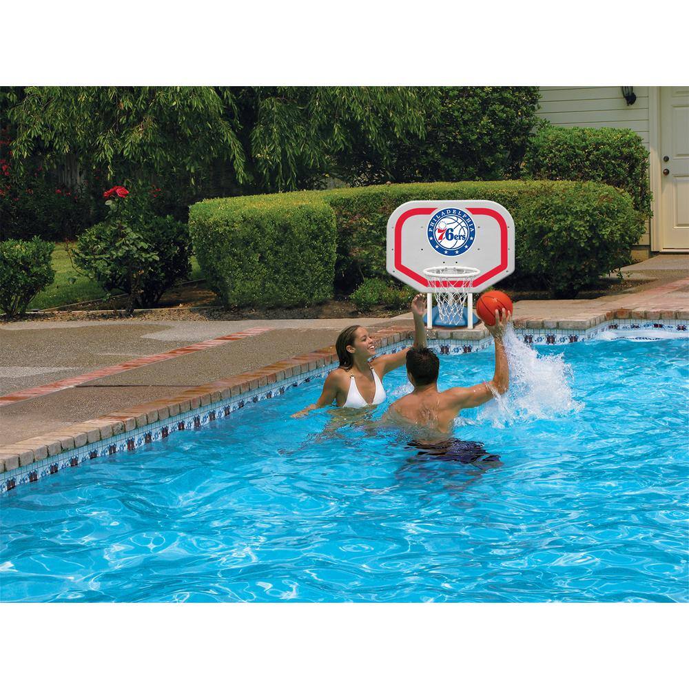 Poolmaster Philadelphia 76ers NBA Pro Rebounder Swimming Pool Basketball Game 72954