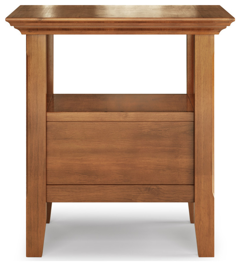 Amherst Solid Wood End Table   Transitional   Side Tables And End Tables   by Simpli Home Ltd.  Houzz