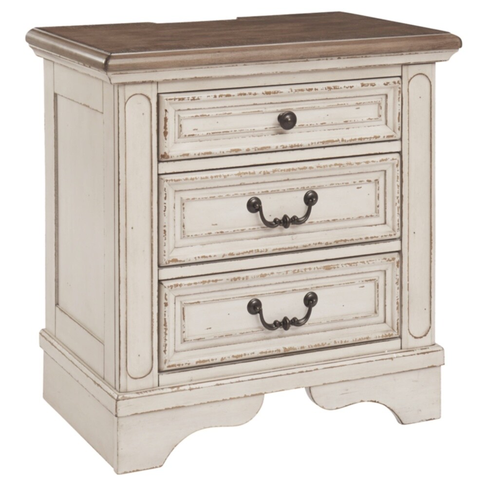 Realyn Three Drawer Nightstand