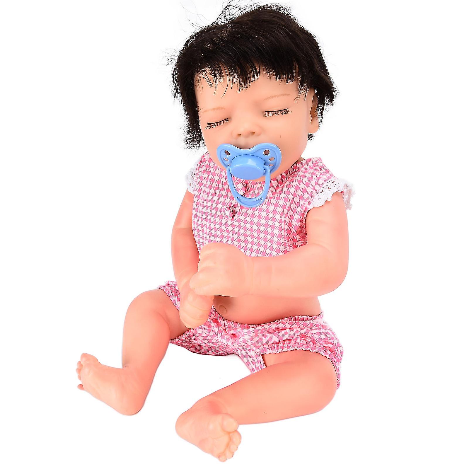 18inch Lifelike Baby Dolls Soft Vinyl Movable Joints Beautiful Clothes Reborn Baby Doll Toys