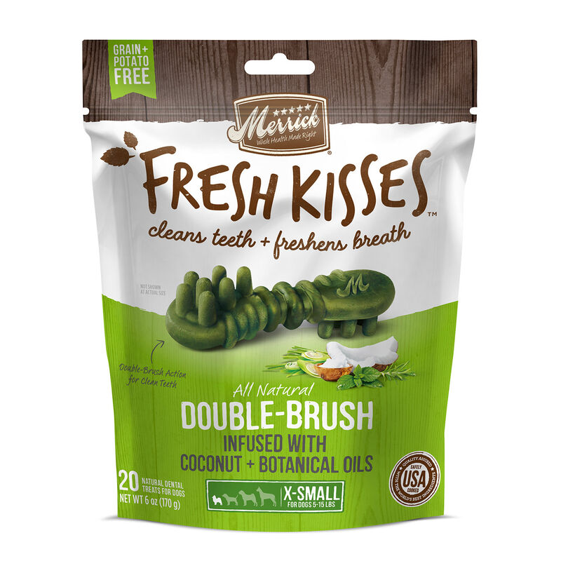 Fresh Kisses Coconut + Botanical Oils X-Small Dog Treats 24oz