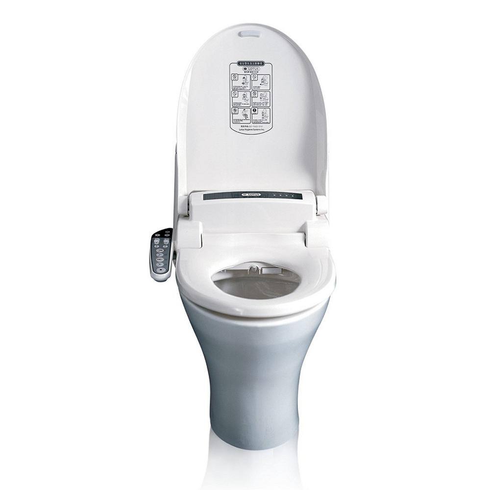 Lotus Smart Hygiene Seat ATS-908 Advanced Smart Electric Bidet Seat for Elongated Toilets in White ATS-908L