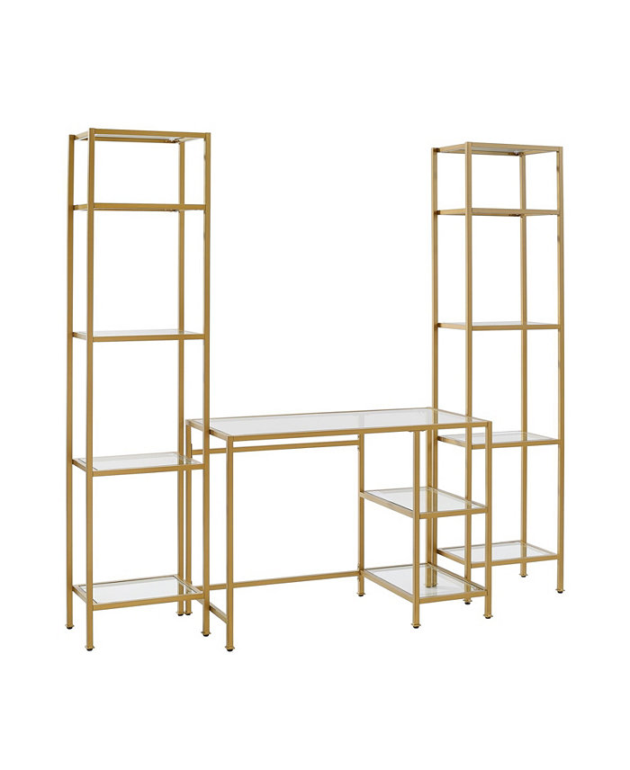 Crosley Aimee Desk Etagere Set 3 Piece