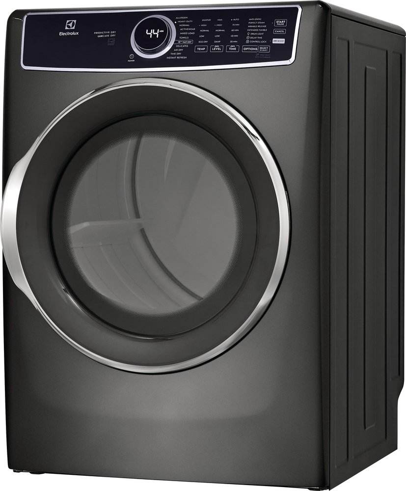 Electrolux 8 Cu. Ft. Titanium Front Load Perfect Steam Gas Dryer With LuxCare Dry And Instant Refresh