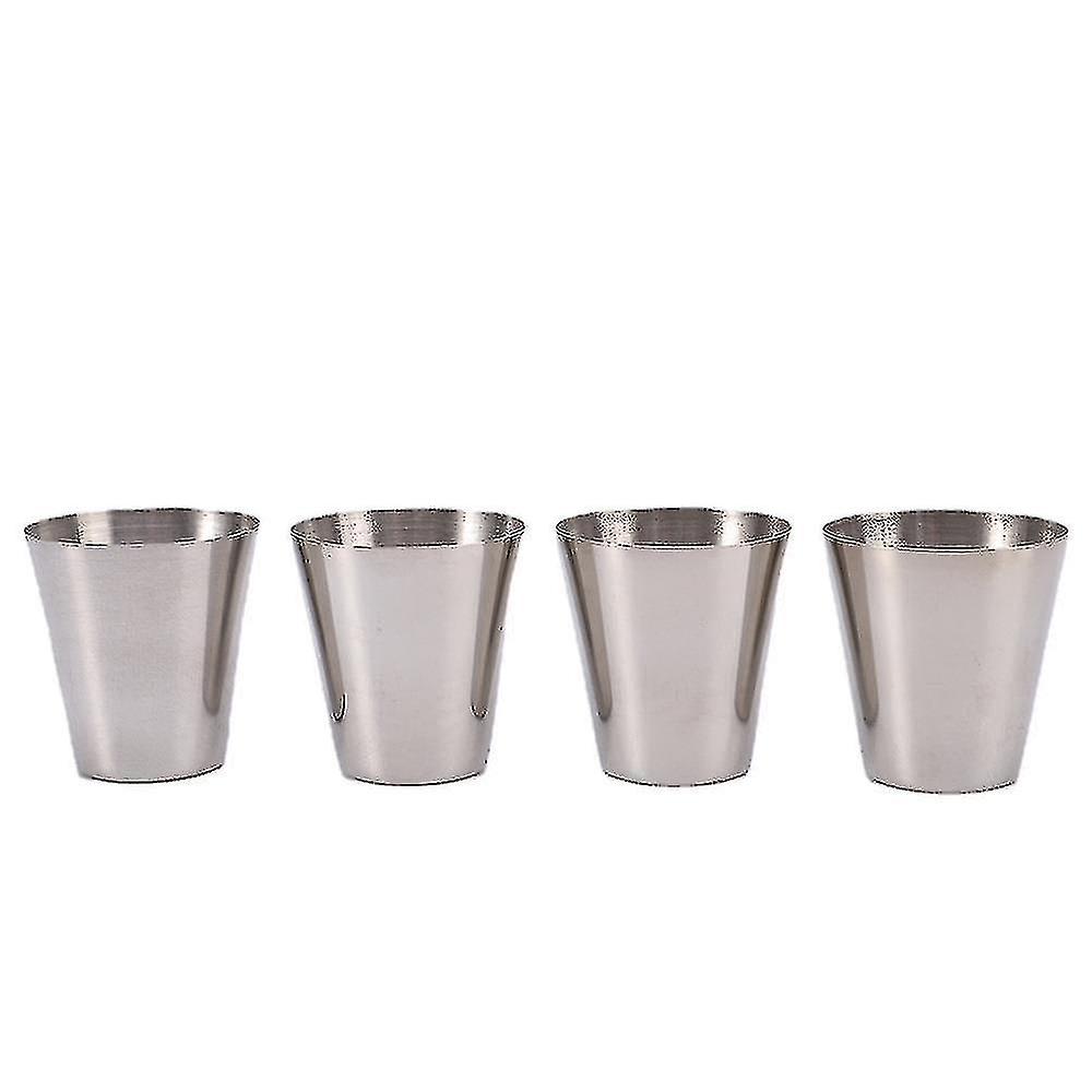 30ml Stainless Steel Thickened Outdoor Wine Glass With Pu Leather Cup Bag