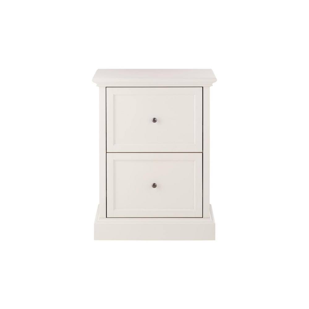 Home Decorators Collection Royce Polar Off-White 2-Drawer File Cabinet SK19051Dr1-PW