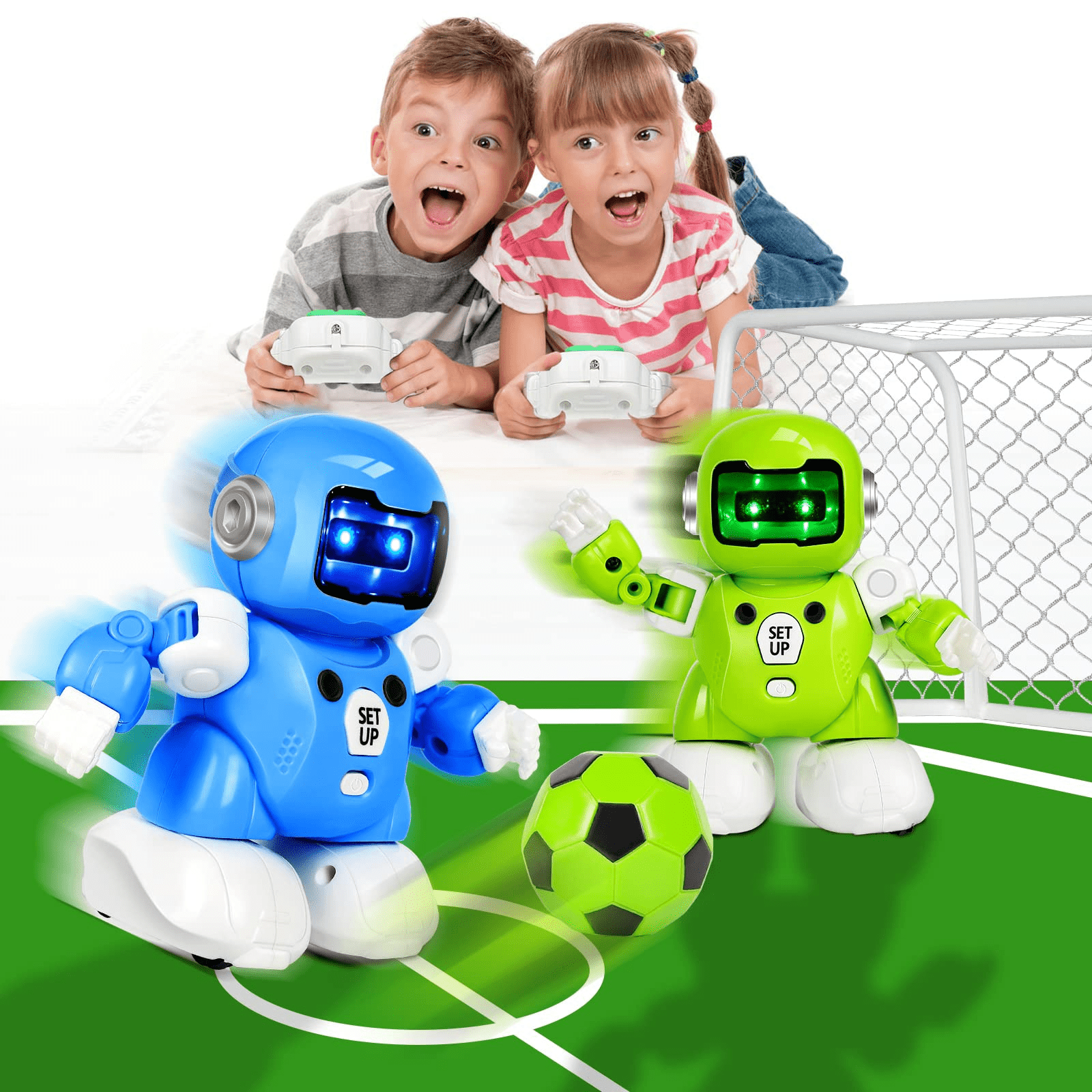 Electronic  Play  Football Robot Toys for 6-12 Year Old Boys Girls， Easter Gifts Robot for Kids Remote Control Soccer Toys for Kids，STEM Projects Educational Toys for 6-15 Year Girls Boys