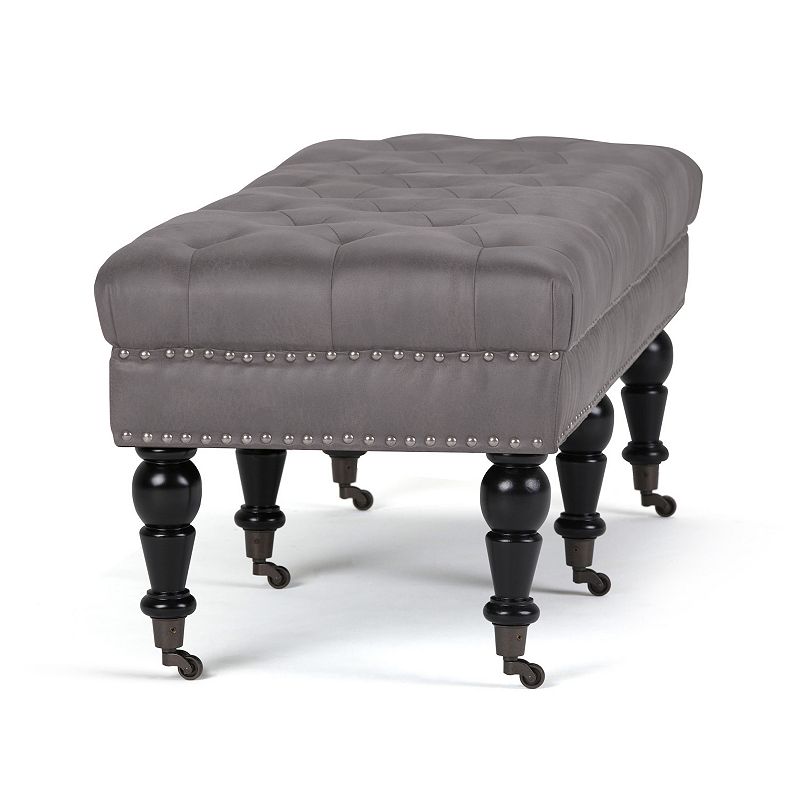 Simpli Home Henley Tufted Ottoman Bench