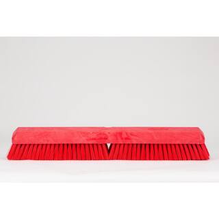 CFS Brands Sparta 18 in. Red Polypropylene Push Broom Head (12-Pack) 41890EC05