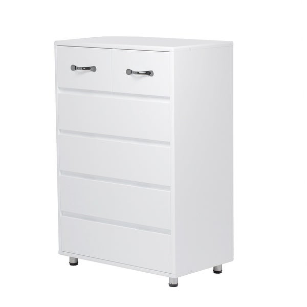 Six drawer Side Table-Grey，3 Times Painting Process，Simple design