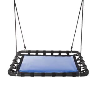 Hey! Play! 40 in. L x 30 in. W Platform Swing with Adjustable Rope HW3500106