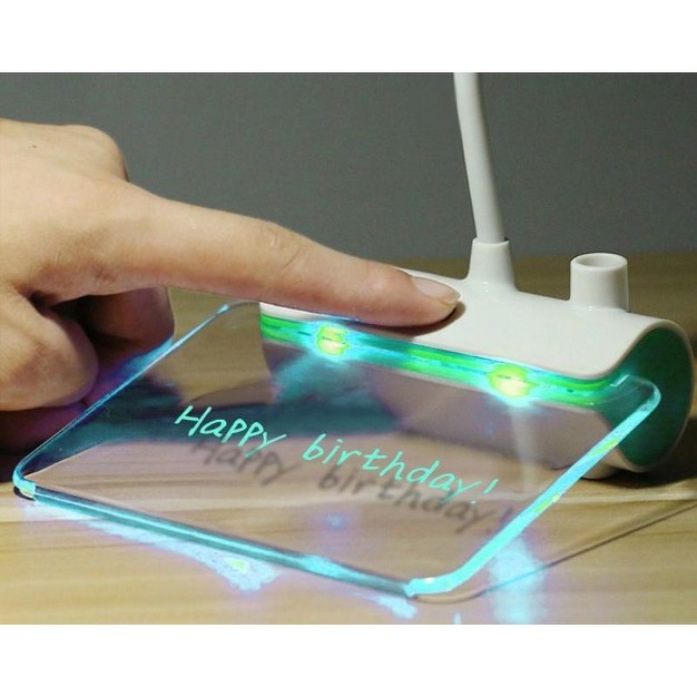 Linsay Smart Lamp With Led Message Notepad And 2 Usb Slot Charging Port