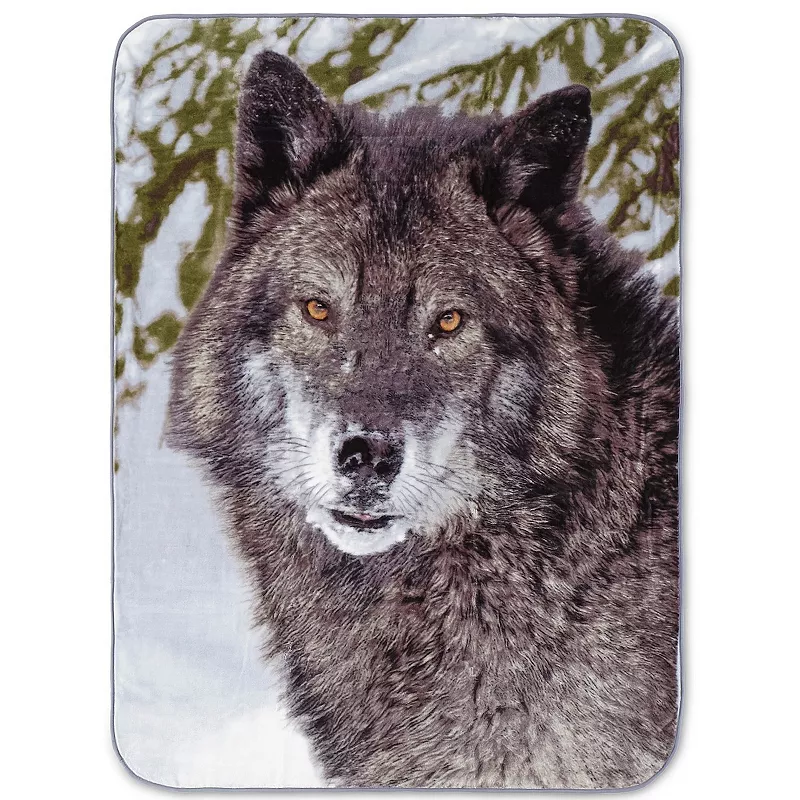 Shavel Home Gray Wolf High Pile Oversized Luxury Throw