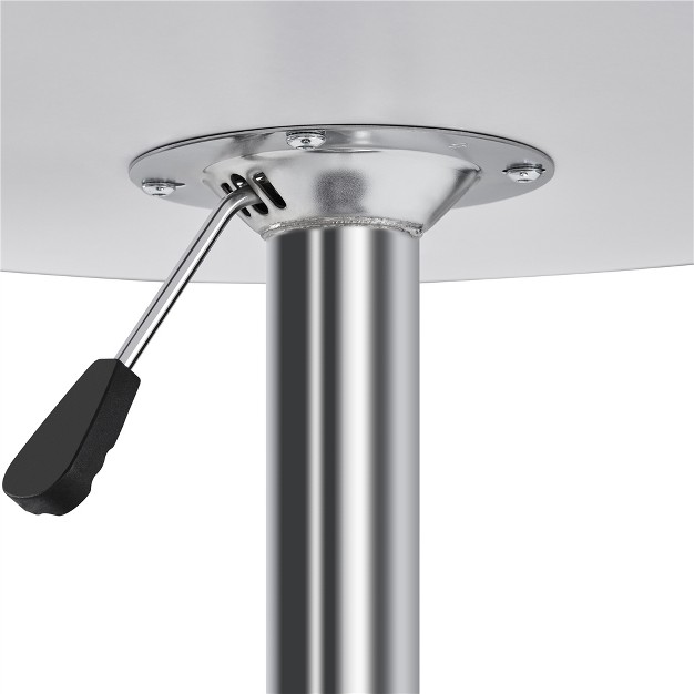 Yaheetech Adjustable Pub Round Table Counter Height Bistro Table W 360 Swivel Mdf Tabletop