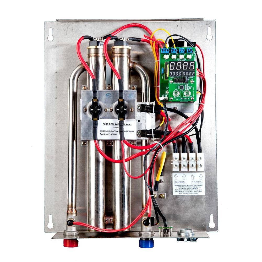 IHeat 18 kW Real-Time Modulating 3.8 GPM Electric Tankless Water Heater AHS18-D